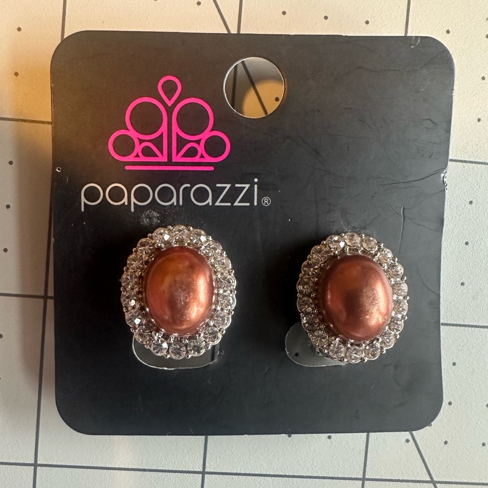Copper Clip-On Earrings